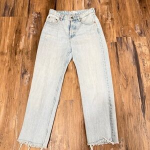 Zara Light Blue Distressed Jeans
